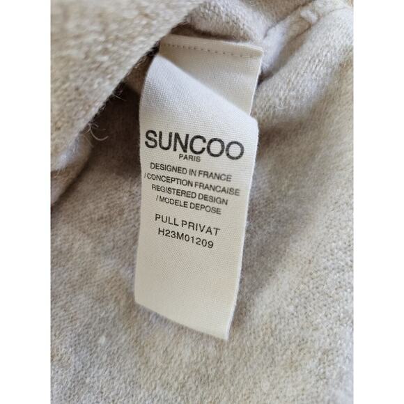 Garmentory Suncoo Pull Privat Wool Alpaca Blend Sweater Women's L Beige EUC - Picture 8 of 10